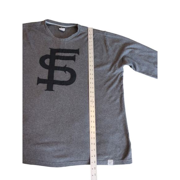 NIKE FLORIDA STATE Long Sleeve Shirt Thermal Gray Mens XXL Seminoles FSU - Picture 4 of 9